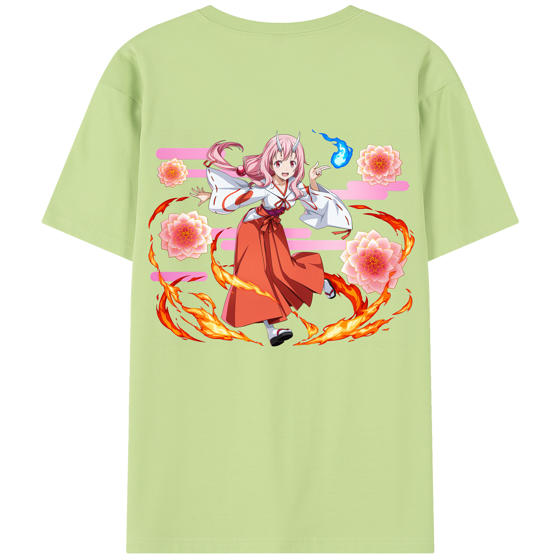 （画像用） 転スラ Regarding Reincarnated to Slime 綿100％半袖Tシャツ（背面プリント）